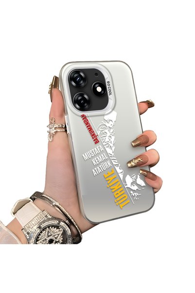 ucuc Tecno Spark 10 Pro(Ki7) Compatible Hard Acrylic Back Silicone Edge Lens ...