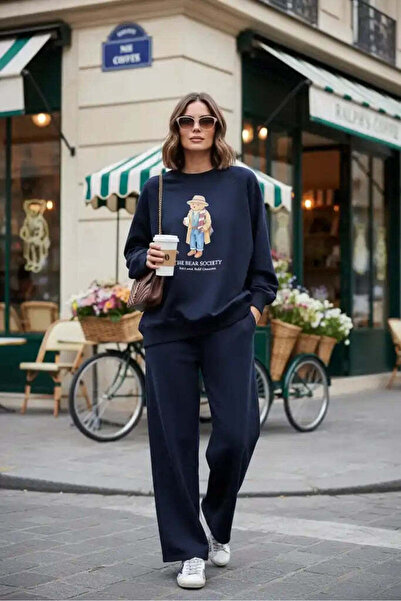Aselim Hijap Moda The Bear Sea Comfort Set Takım Lacivert