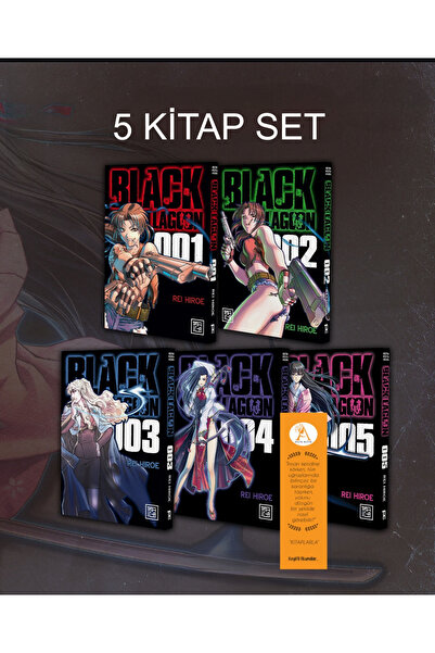 Athica Black Lagoon 1-2 -3-4-5 Ciltler Manga Seti +14