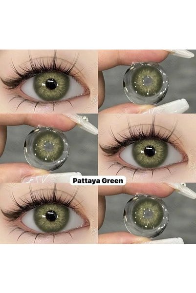EyesPro PATTAYA GREEN doğal görünümlü yıllık göz lensi yumuşak dokulu