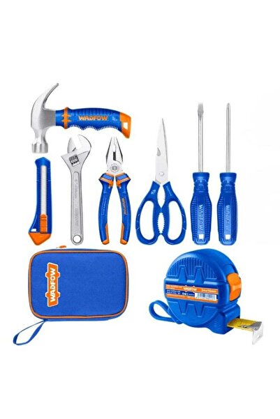 WADFOW Whs1M08 8Pcs Hand Tool Kit Set for Home Repair DIY
