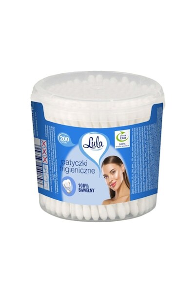 Lula Organic Hygienic Cotton Swabs, 200pcs, Box,