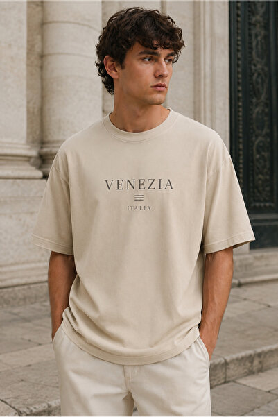 Moda Minimo Unisex Black Oversize T-Shirt Short Sleeve Summer Combed Cotton S...