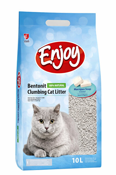 Enjoy Topaklanan Marsilya Sabun Kokulu Bentonit Doğal Kedi Kumu 1 Adet 10 Litre