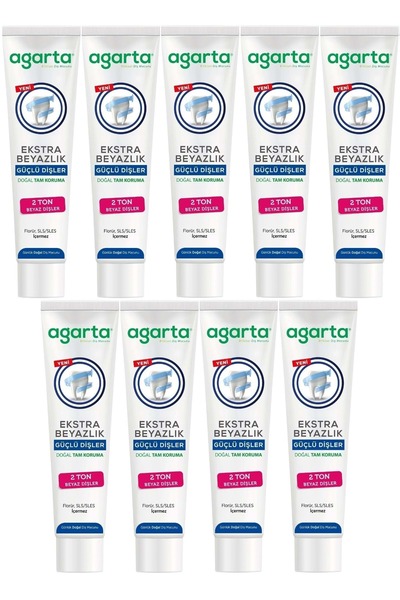 Agarta Natural Full Protection Toothpaste 75 ml Extra Whiteness Strong Teeth ...