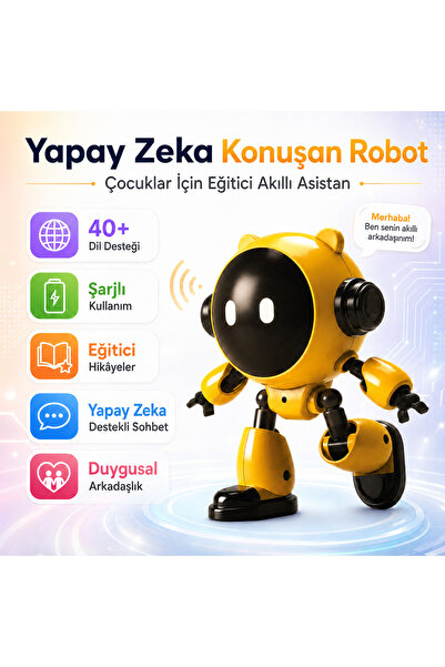 Hil Tech Eminönü Toptan Elektronik Yapay Zeka Konuşan Robot 40+ Dil Destekli ...