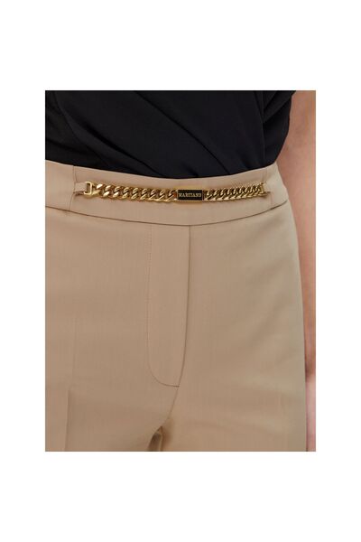Guess Pantaloni de damă din material textil 5GGB177311A Maro