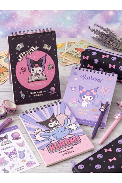 GiFi Kuromi & My Melody 3-Piece Spiral Mini Notebook Set - School/Stationery ...