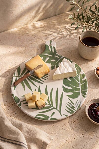 Rivaİstanbul Green Forest Cheese Presentation Plate 26 cm