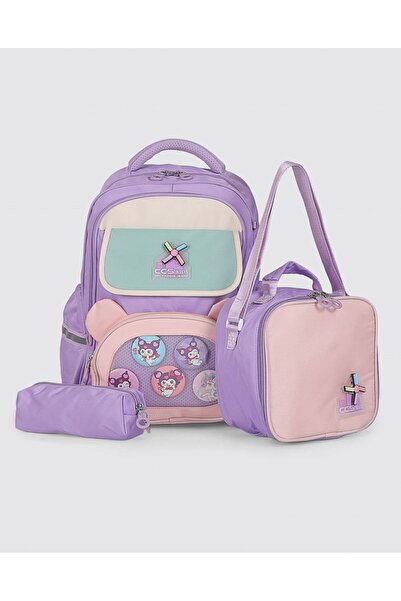 ÇÇS Kids Premium Okul Çanta Seti 3'lü İlkokul Ortaokul Sırt Çantası Termal Be...
