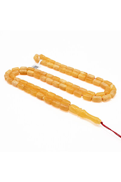 Generic Brand Baltic Amber Rosary with Inclusions –72 Beads 7.5/11.5mm Barrel...