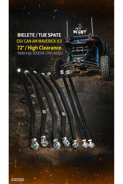 The Beast BIELETE SPATE HIGH CLEARANCE SSV CAN-AM MAVERICK X3 72 INCH -