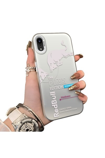 ucuc iPhone Xr Compatible Hard Acrylic Back Silicone Edge Lens Protection Sty...