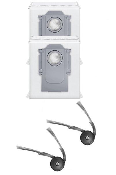 Rovexa Συμβατό με Roborock QRevo L, 2 πλευρικές βούρτσες και 2 σακούλες σκόνης
