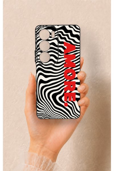 Vip Case Vivo Y19S Compatible Zebra Amore Patterned Silicone Case