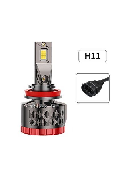 Altele Set 2 becuri auto LED H8/H9/H11, 240W, Aluminiu, Lumina Alb Rece 6500K