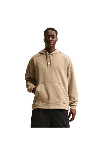 Nike Ανδρικό Φούτερ Αθλητικό Κλαμπ Φρεντς Τέρι Υπερμεγέθες Πουλόβερ με Κουκούλα