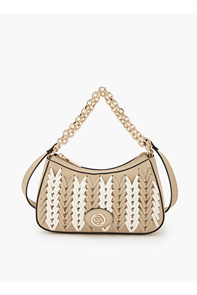 Celeste Braided Detail Crossbody Bag with Zip Closure