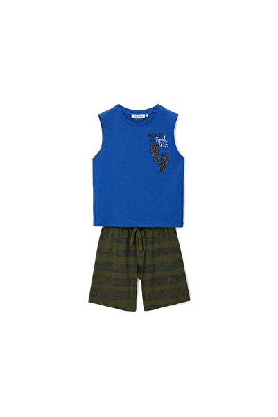 ORIGINAL MARINES Set top și pantaloni scurți pentru băieți DFP4323YM Kaki