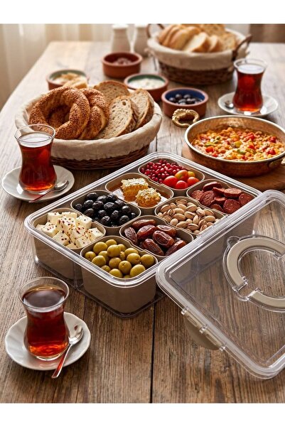 OLİAHOME Olia Home 8 Bölmeli Çok Amaçlı Organizer Kutu – Taşıma Kulplu, 4 Yan...