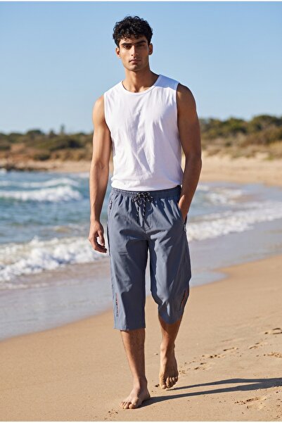 rlt relax time Men's Pool Sports Capri-Bermuda Pants with Comfortable Fit, Po...