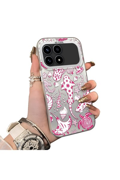 ucuc Xiaomi Poco F8 Pro 5g Compatible Hard Acrylic Back Silicone Edge Lens Pr...