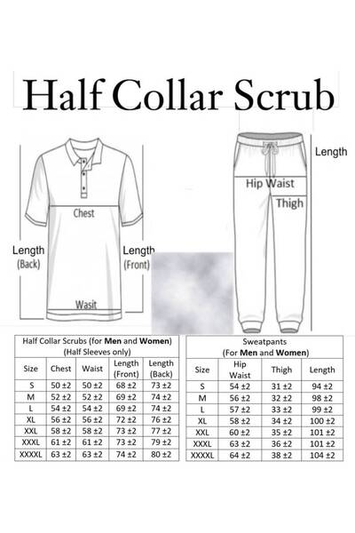 sketch Chlorine-resistant men's black scrub