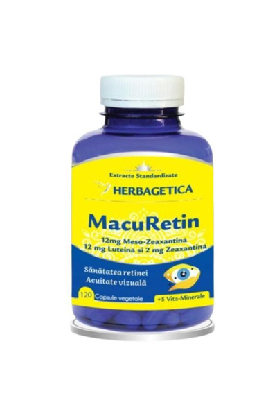 herbagetica MacuRetin - Herbagetica, 120 capsule vegetale