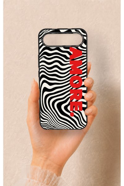 Vip Case حافظة سيليكون متوافقة مع هاتف Tecno Spark Slim بنمط Zebra Amore