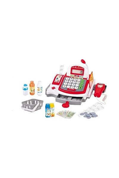 TOYCRAFT Pilli Slip Çıkarabilen Oyuncak Yazar Kasa Kırmızı