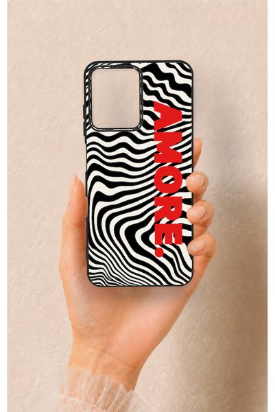 Vip Case حافظة سيليكون متوافقة مع Casper Via M40 من نوع Zebra Amore