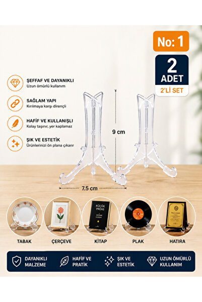 Çerçeve Tabak Ayakları Geçmeli Ayak 9×7.5 Cm No 1 Çerçeve Tabak Ayağı 2 Adet