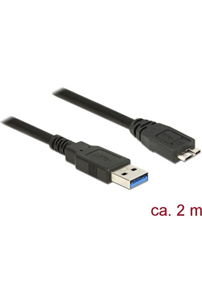 DELOCK Καλώδιο USB 3.0 σε micro USB, τυπικό, 2μ (85074)