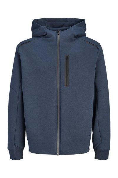 Jack & Jones Jack Jones Jcofusıon Sweat Full Zıp Hood Erkek Antrasit Sweatshirt