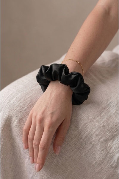 KL HOME Lüks Saten Saç Tokası – Saç Kırmayan İz Bırakmayan Large Scrunchie Topuz Tokası (1ADET)