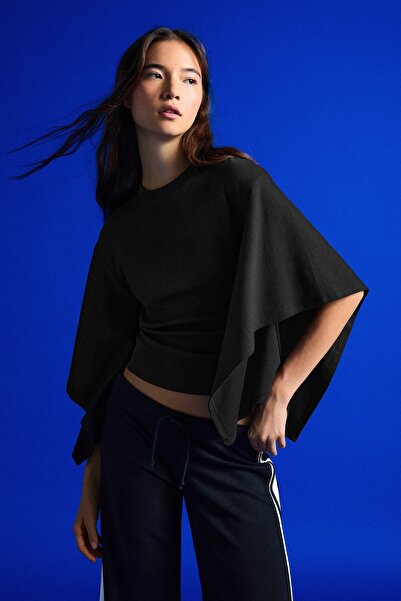 Bershka Kısa kollu pelerin tişört