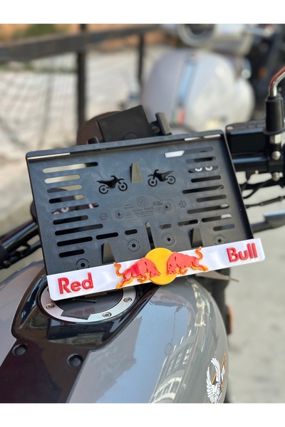 Genel Markalar Motor Uyumlu Plakalık Red Bull Takmatik Pleksi 3d Kabartma Laz...