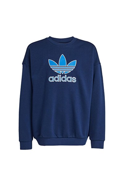 adidas Bluză unisex pentru copii JV8572 Albastru închis