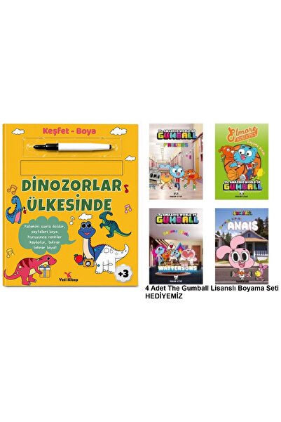yeti kitap Discover Paint - in the Land of Dinosaurs - Hardcover +3 Years and...