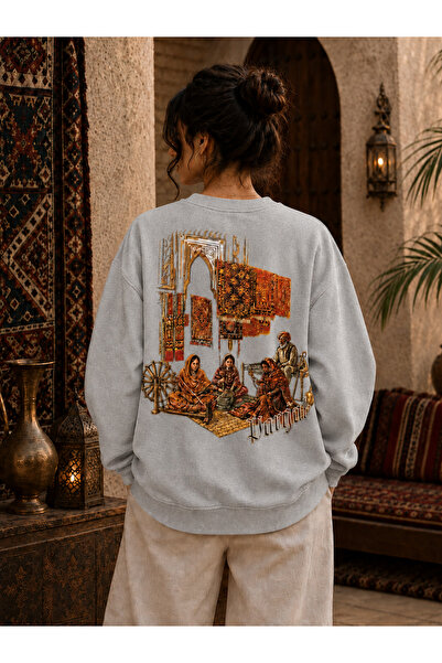ZAVIXO Sweatshirts - Gray - Oversize