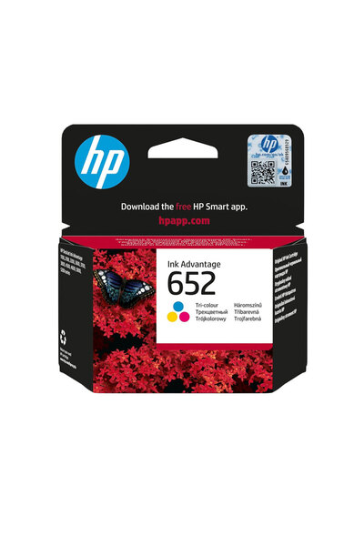 HP 652 Renkli Mürekkep Kartuşu F6V24AE