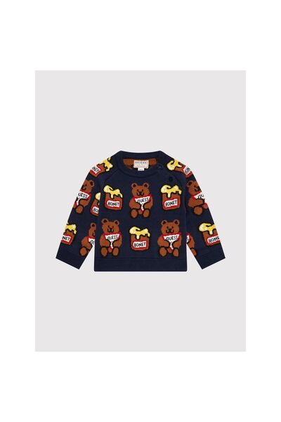 Guess UNISEX LS SWEATER_CO BOY BEBE/COPIL Pulover