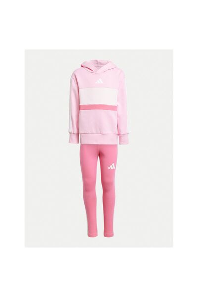 adidas Set hanorac și colanți pentru fete JC7475 Roz