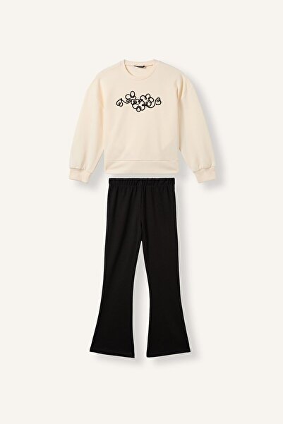 DeFacto Two Piece Sets - Ecru - Standard