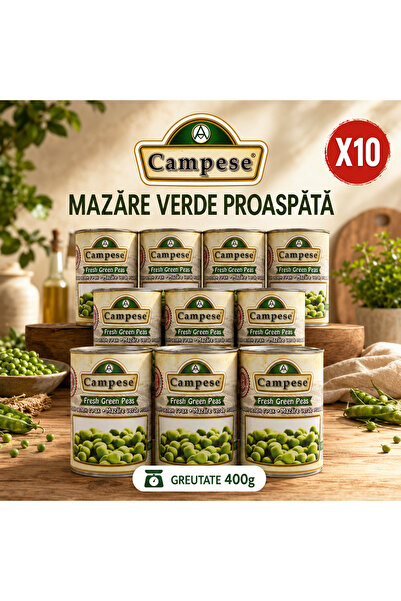 Campese Mazare Verde Proaspata Campese, Set 10 X 400g