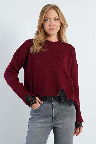 Fulla Moda Džemper - Bordo