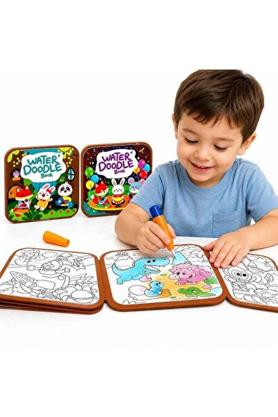 Twisoo Pack of 2 Magic Water Drawing Pad for Kids, Reusable Doodle Mat with W...