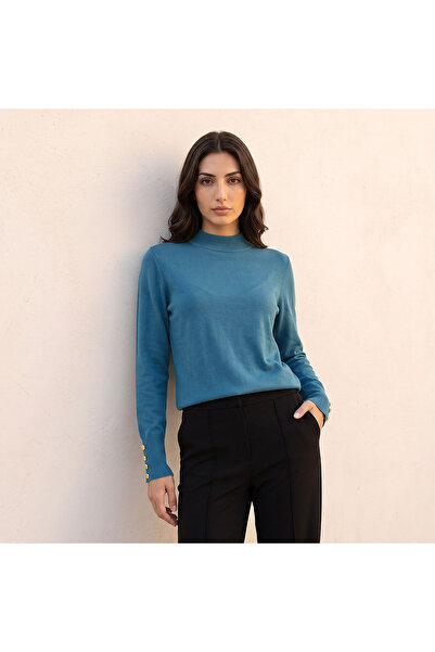 FAV ملابس تريكو ذات ياقة عالية