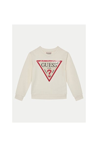 Guess Bluză de fată K4YQ10KA6R4 Crem