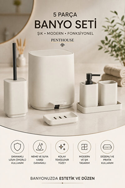 Penthouse Bathroom Set - Gray - 5